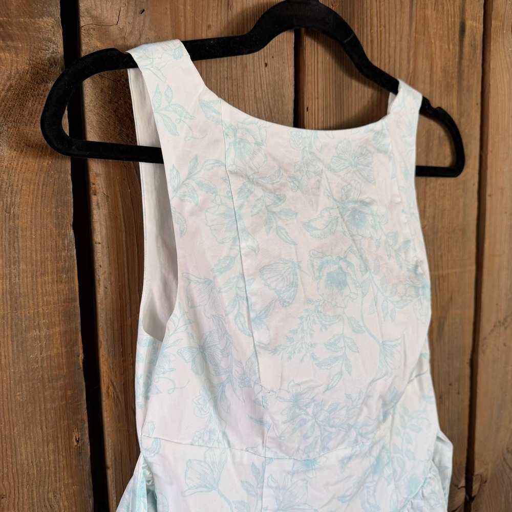 Wild Fable Dress Floral Butterfly Cottagecore Women Size XS White Blue Sun Dress - Picture 2 of 9